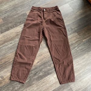 SHEIN High Waisted Brown Mom Jeans Sz M NEW